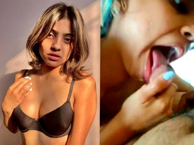 Charvi Bhatt Insta Influencer Giving Blowjob and Taking Cum in Mouth with FACE