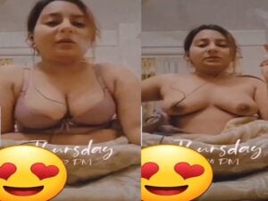 Sexy desi randi sex chat topless with a cigarette
