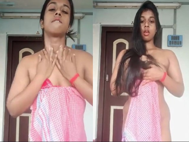 Indian Model Ipsita Hajra aka the brown nyctophile Towel Stripping Showing Boobs And Ass